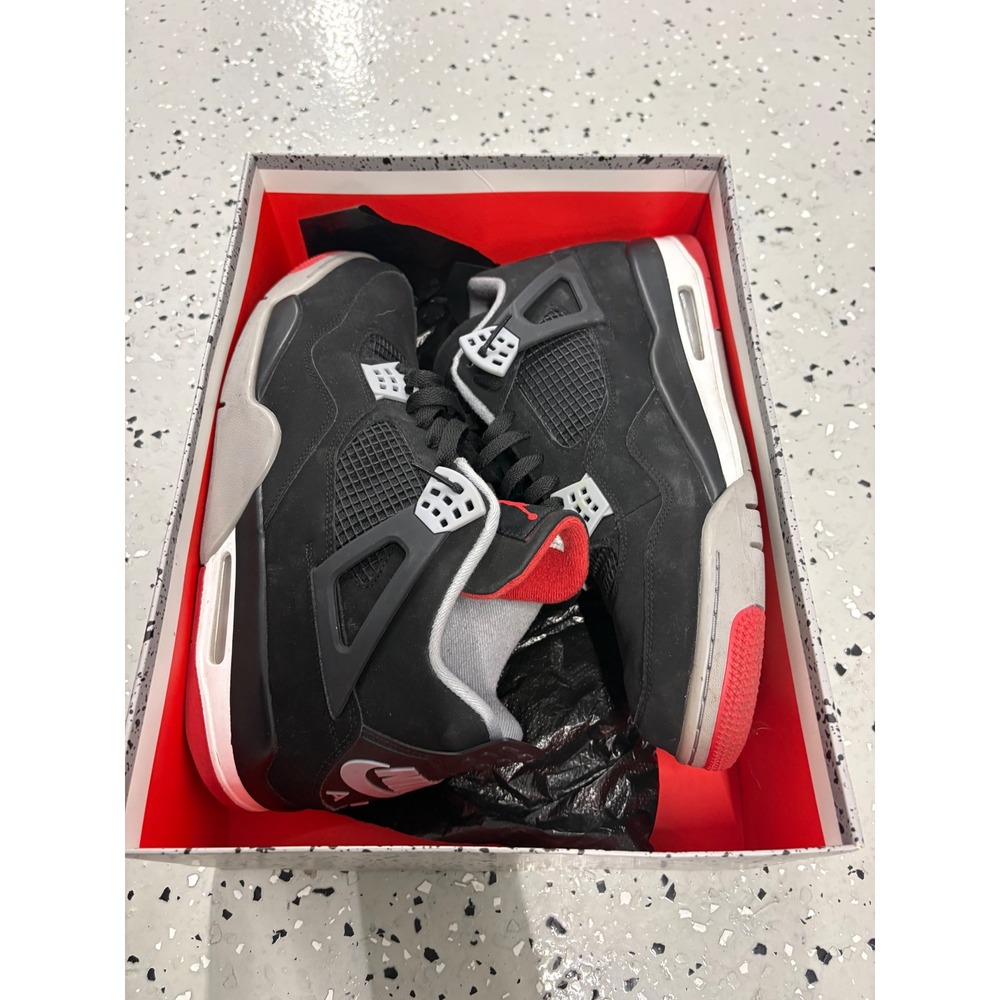 Jordan Air Jordan 4 Retro 13 Bred Black Fire Red Cement Grey 308497-060